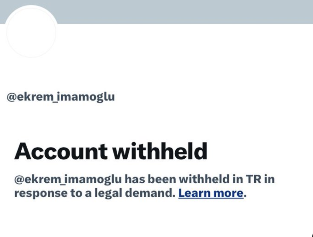 Ekrem İmamoğlu’s X account