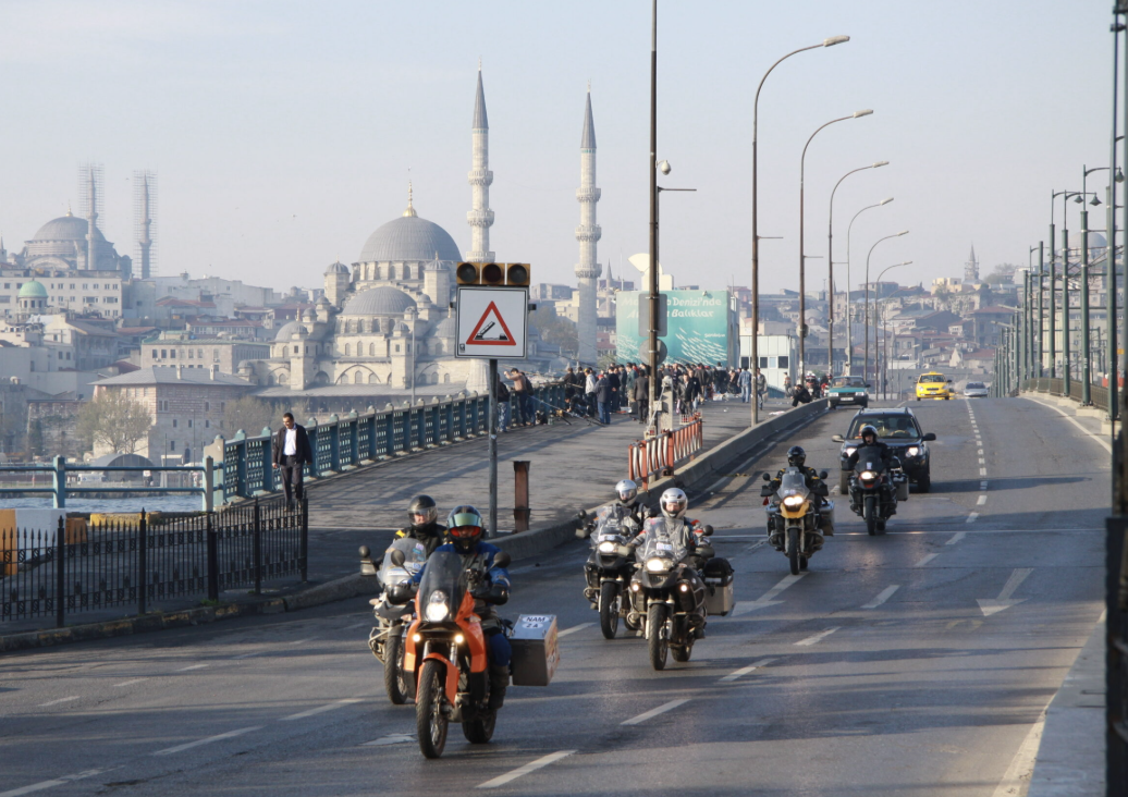 Motorbikes in Istanbul